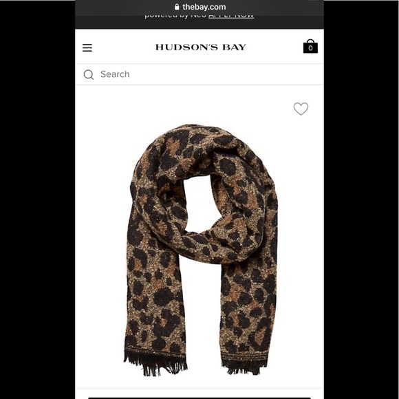 Vero moda leopard print warm scarf - Picture 1 of 2